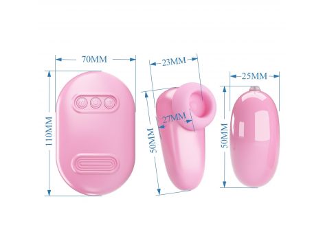 Wibrujące jajko Pretty Love Magic Box różowe 12 wibracji 7 stukania USB - 10