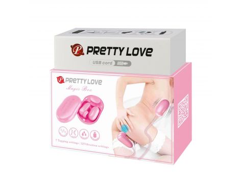 Wibrujące jajko Pretty Love Magic Box różowe 12 wibracji 7 stukania USB - 9