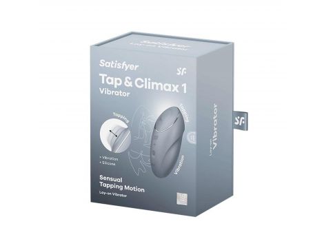Stukający wibrator Satisfyer Tap & Climax 1 niebieskoszary USB - 8