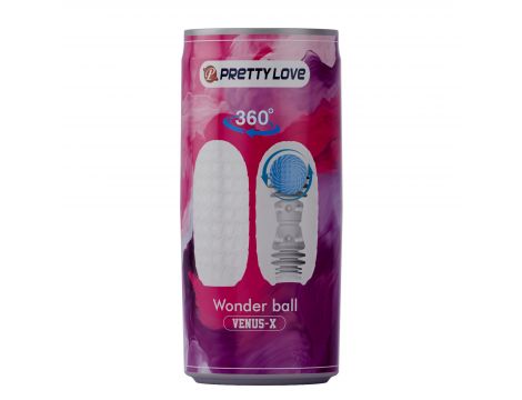 Masturbator jajkowy z kulką Pretty Love Wonder Ball Venus X - 10