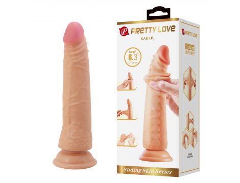 PRETTY LOVE - KABLE 8.3"(210mm) Sliding Skin Series TPR / ABS, Bendable Suction base
