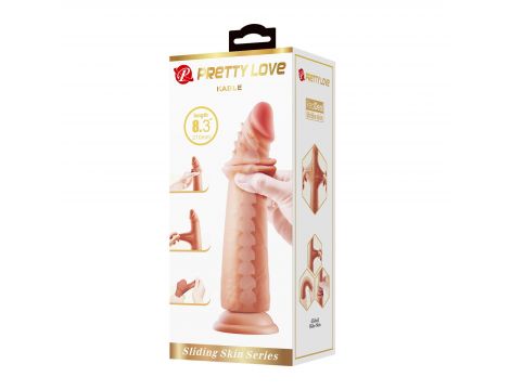 Dildo realistyczne Pretty Love Kable z ruchomą skórą 21 cm - 12