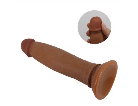 Dildo realistyczne Pretty Love Keon TPR 21 cm z przyssawką giętkie - 10