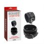 Kajdanki regulowane Behave PU czarne 30.5 cm - 4