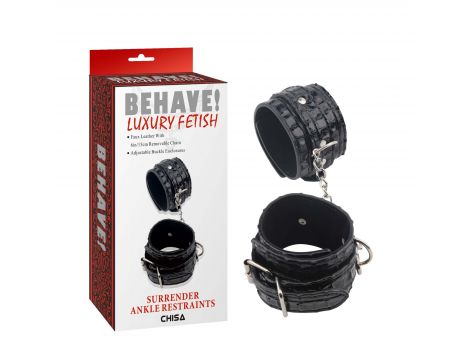 Regulowane kajdanki na kostki Behave Surrender 35 cm - 2