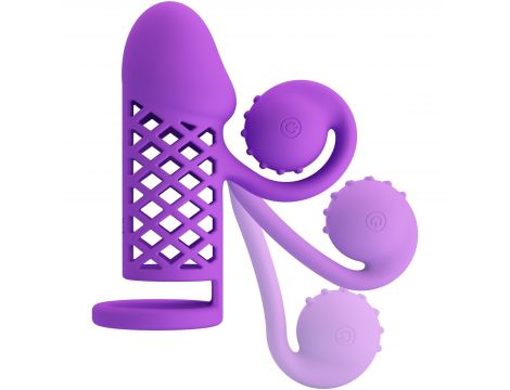 Przedłużka na penisa Romance stymulator łechtaczki 10 wibracji USB - 5