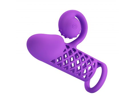 Przedłużka na penisa Romance stymulator łechtaczki 10 wibracji USB - 6