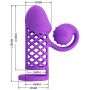 Przedłużka na penisa Romance stymulator łechtaczki 10 wibracji USB - 10