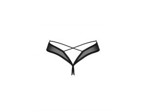 Stringi otwarte Roxelia Obsessive czarne XL/2XL
