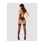 Body erotyczne transparentne Glandez Obsessive czarne XL/2XL - 8