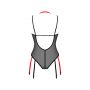Body erotyczne transparentne Glandez Obsessive czarne XL/2XL - 5