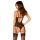 Body erotyczne transparentne Glandez Obsessive czarne XL/2XL