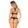 Czarny transparentny komplet bielizny Latinesa Obsessive XS/S