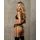 Komplet bielizny Obsessive Lobellis czarny M/L