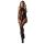 Bodystocking siateczkowy z motywami roślinnymi Obsessive F240 czarny XL XXL