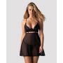 Babydoll Obsessive Nutris koronkowy z stringami M/L - 2