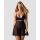 Babydoll Obsessive Nutris koronkowy z stringami M/L