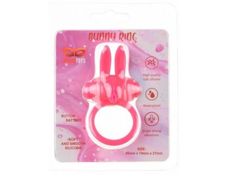 Pierścień wibrujący Bunny Argus różowy