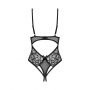 Body erotyczne Obsessive Blomentis otwarte czarne M/L - 8