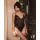 Body erotyczne Obsessive Blomentis otwarte czarne M/L