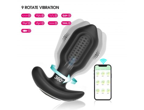 Wibrujący korek analny Bliss APP silikonowy USB