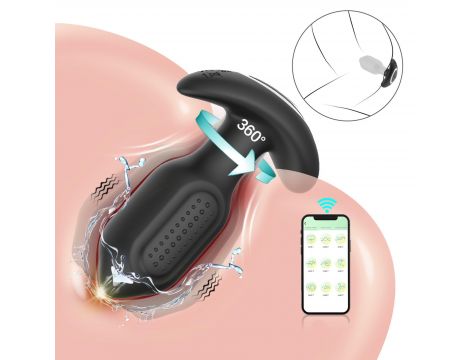 Wibrujący korek analny Bliss APP silikonowy USB - 6