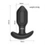 Wibrujący korek analny Bliss APP silikonowy USB - 3