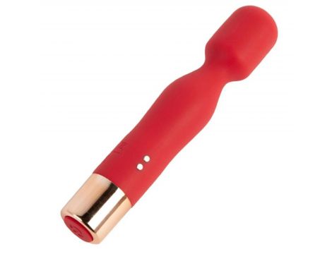 Masażer silikonowy USB czerwony 7 funkcji Lyla - 2