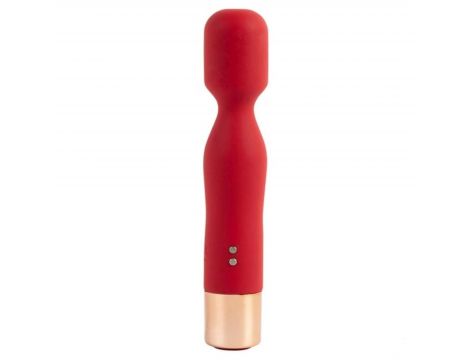 Masażer silikonowy USB czerwony 7 funkcji Lyla - 4