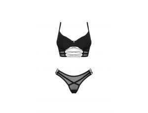 Komplet bielizny Obsessive Roxelia czarny XS/S