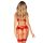 Komplet bielizny Obsessive Chilisa koronkowy czerwony M/L