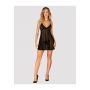 Zmysłowy babydoll i stringi Obsessive czarne XL/2XL - 2