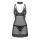Donarella czarny komplet koszulka stringi choker Obsessive M/L