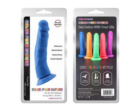 Dildo analne silikonowe Steven R niebieskie 22.5 cm - 2