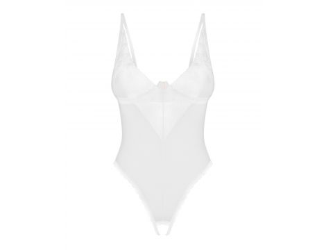 Body Obsessive Alissium otwarte białe XL/2XL - 3