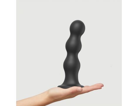 Dildo plug z kulkami Strap on me czarny XXL - 3