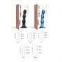 Dildo plug z kulkami Strap on me czarny XXL - 5