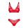 Komplet bielizny Obsessive Aliosa czerwony S/M