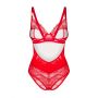 Body koronkowe Aliosa Obsessive czerwone 2XL/3XL - 5
