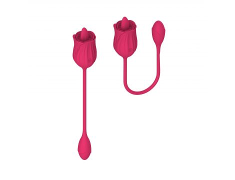 Stymulator liżący z wibrującym jajkiem silikonowy USB B Series Magic - 3