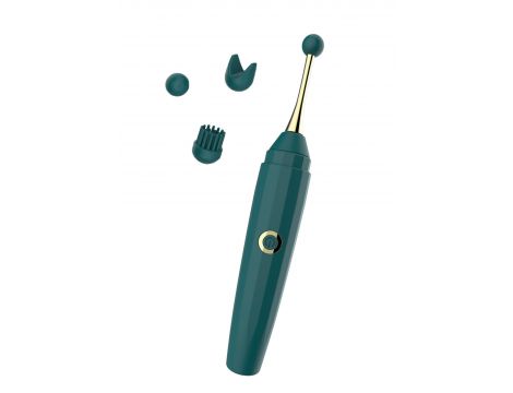 Stymulator silikonowy z 3 końcówkami B Series Magic USB 10 funkcji - 10