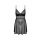 Babydoll i stringi Obsessive Chemeris czarny XS/S