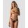 Stringi otwarte Obsessive Blomentis koronkowe czarne M/L