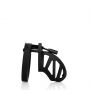 Pas cnoty silikonowy ManCage Model 23 czarny 6,5 cm - 6