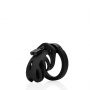 Pas cnoty silikonowy ManCage Model 23 czarny 6,5 cm - 7