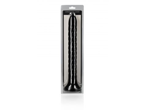 Wąż analny spiralny Ouch! 30 cm czarny - 2