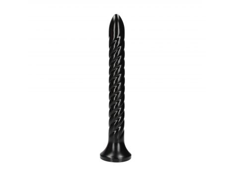 Wąż analny spiralny Ouch! 30 cm czarny - 3