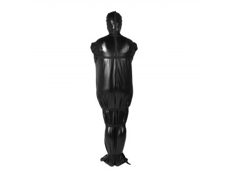 Body bag BDSM z nylonowymi paskami Ouch! czarny - 3