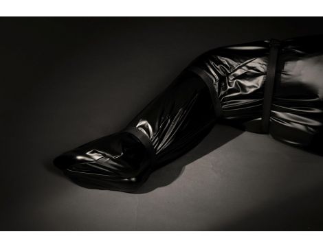 Body bag BDSM z nylonowymi paskami Ouch! czarny - 9