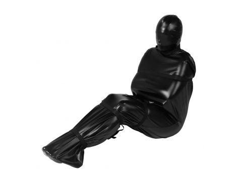 Body bag BDSM z nylonowymi paskami Ouch! czarny - 10